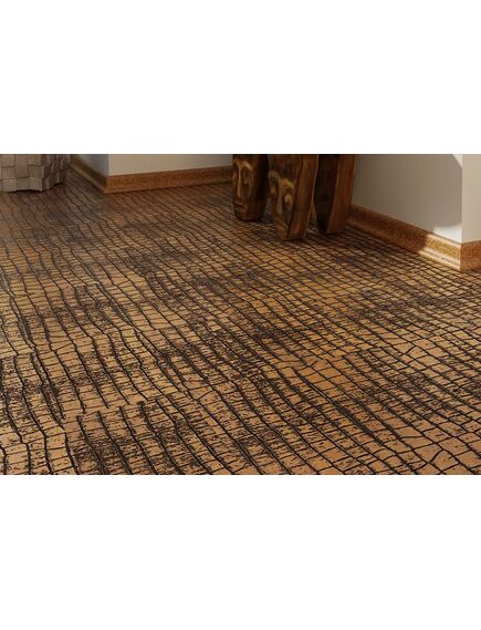 Замковой кожаный пол Alligator Gold - Бренд - LICO, Швейцария, Монтаж: Замковой, фото 3